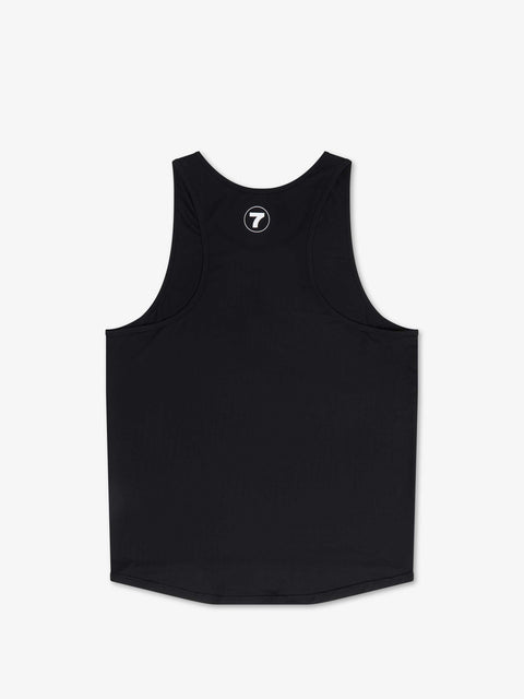 7 DAYS Men's Singlet Tanktops 001 Black