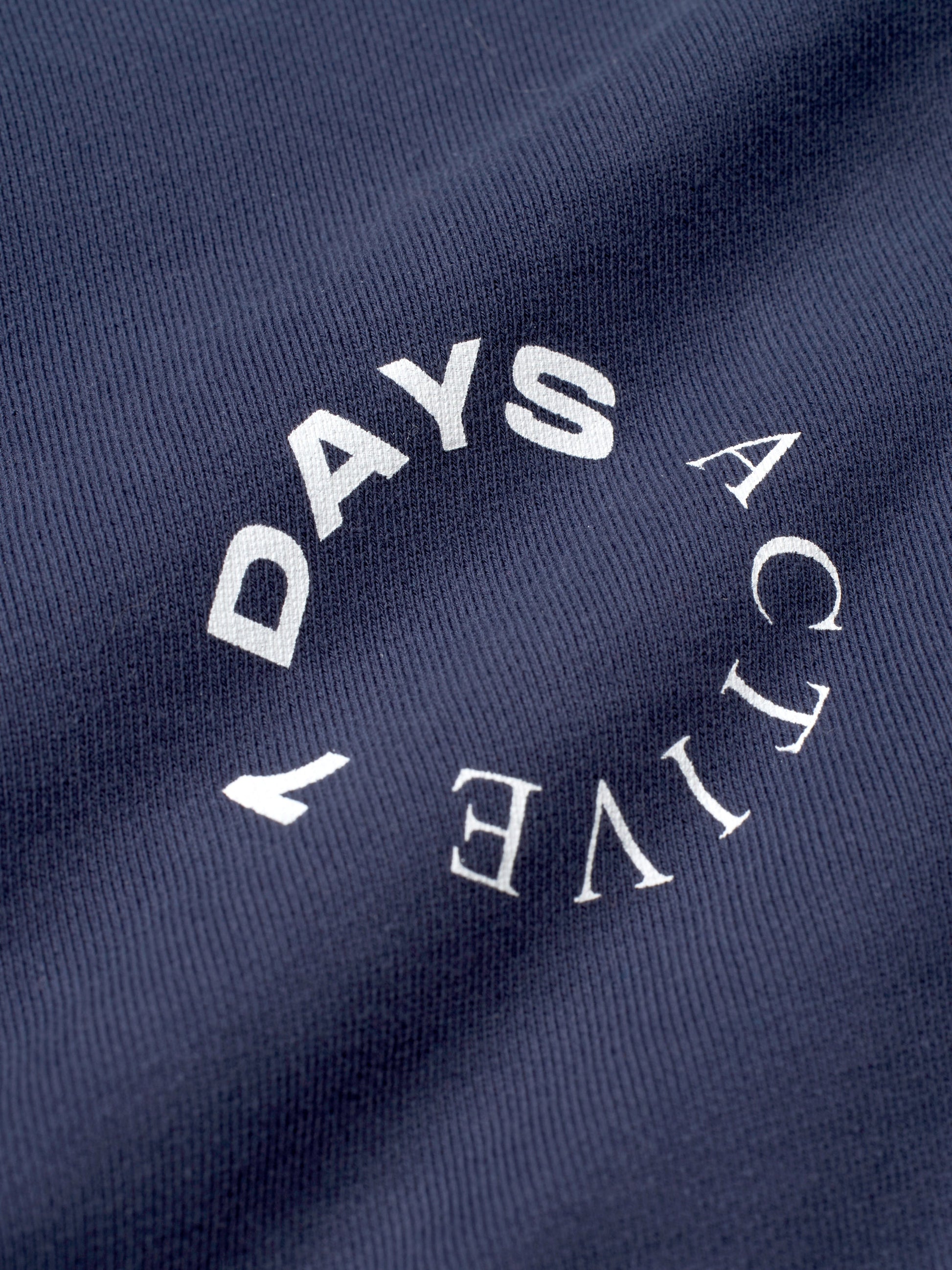 7 DAYS Monday Crewneck Sweatshirts 358 Navy