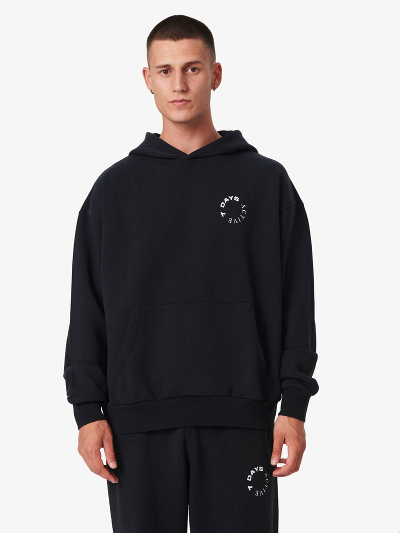 7 DAYS Monday Hoodie Hoodie 001 Black