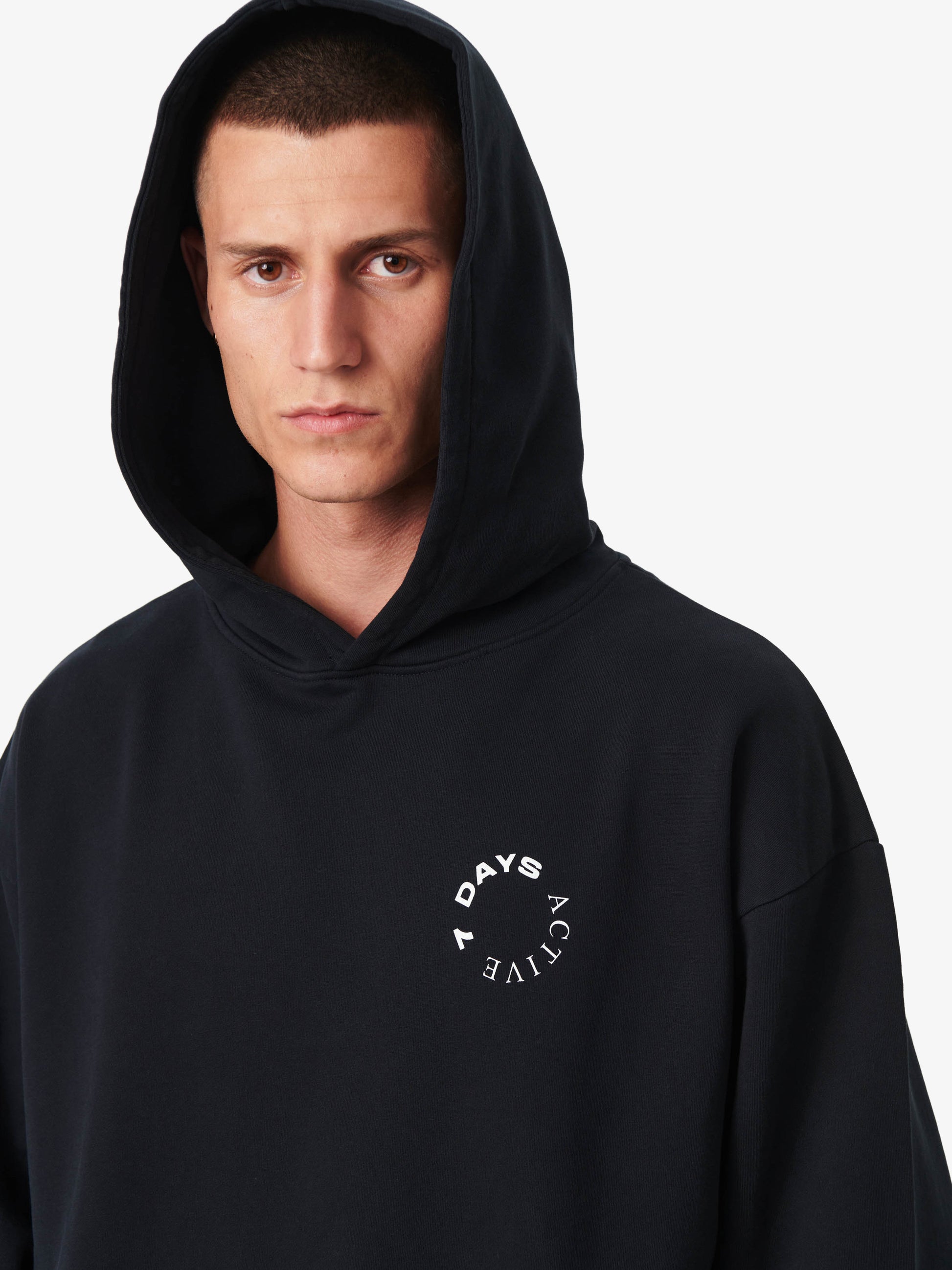 7 DAYS Monday Hoodie Hoodie 001 Black