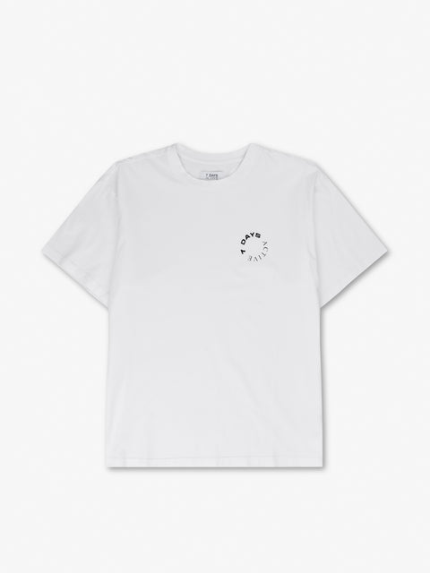 7 DAYS Monday Tee T-shirt 048 White