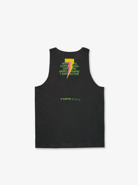 7 DAYS NBRO Ansar Running Tank Tanktops 001 Black