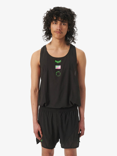 7 DAYS NBRO Ansar Running Tank Tanktops 001 Black