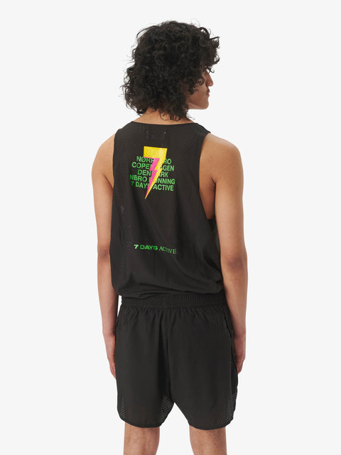 7 DAYS NBRO Ansar Running Tank Tanktops 001 Black