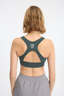 7 Days Active OPEN BACK BRA Training Tops 060 Petrol