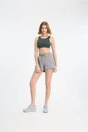 7 Days Active OPEN BACK BRA Training Tops 060 Petrol