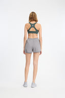 7 Days Active OPEN BACK BRA Training Tops 060 Petrol