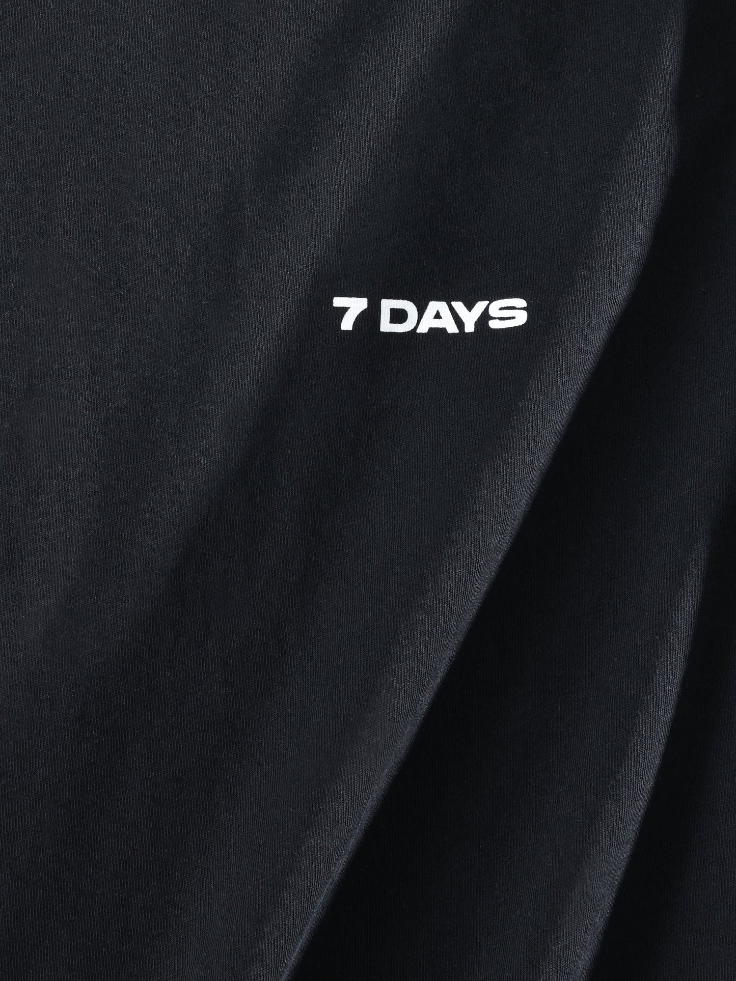 7 Days Active Organic Basic Tee T-shirt S/S 001 Black