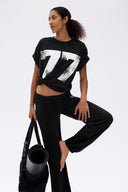 7 Days Active Organic Basic Tee T-shirt S/S 001 Black