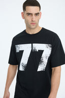 7 Days Active Organic Basic Tee T-shirt S/S 001 Black