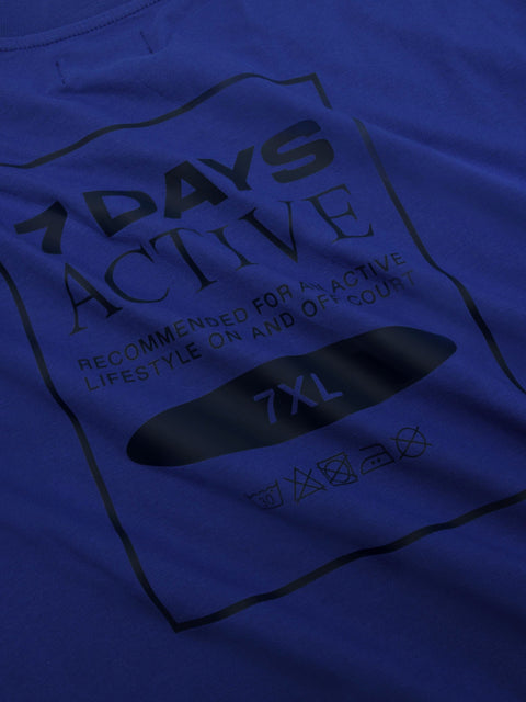 7 DAYS Organic Boxy Fit Tee T-shirt S/S 828 Bluing