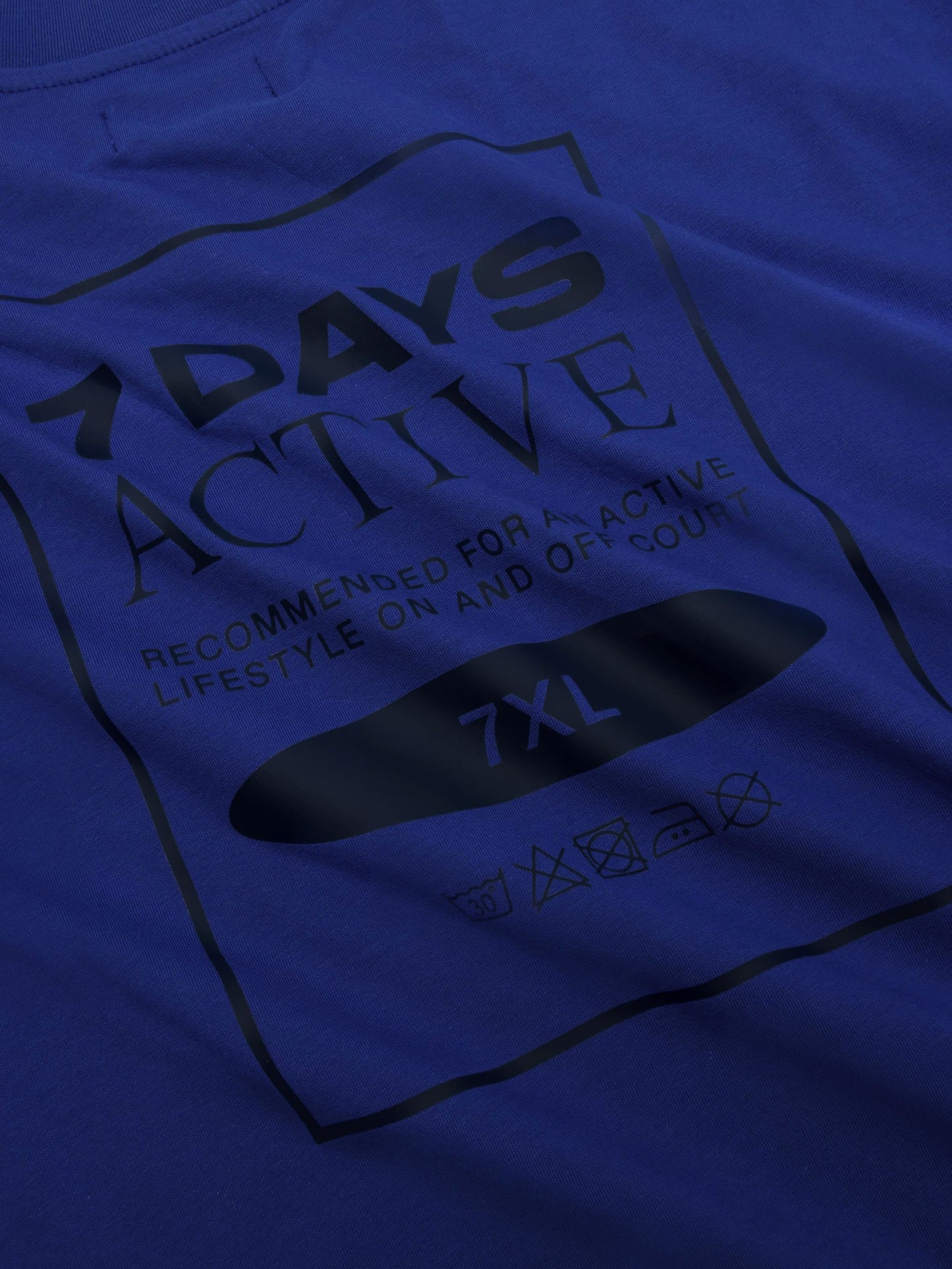 7 DAYS Organic Boxy Fit Tee T-shirt S/S 828 Bluing