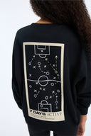 7 Days Active Organic Crewneck Sweatshirts 001 Black