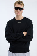 7 Days Active Organic Crewneck Sweatshirts 001 Black
