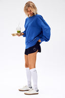 7 Days Active Organic Crewneck Sweatshirts 375 Dazzling Blue