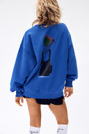 7 Days Active Organic Crewneck Sweatshirts 375 Dazzling Blue