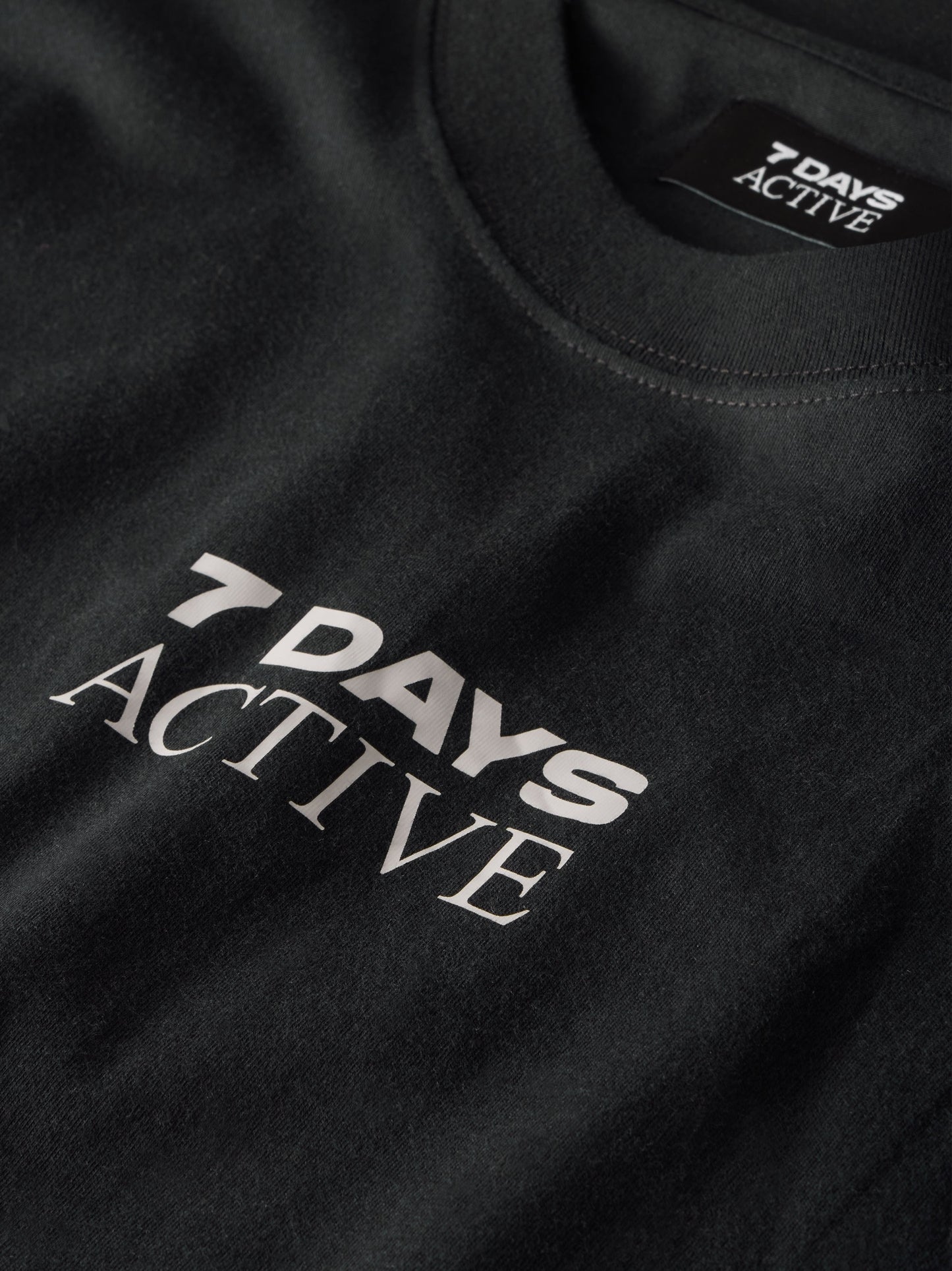 7 DAYS Organic Double Sleeve Tee T-shirt L/S 001 Black