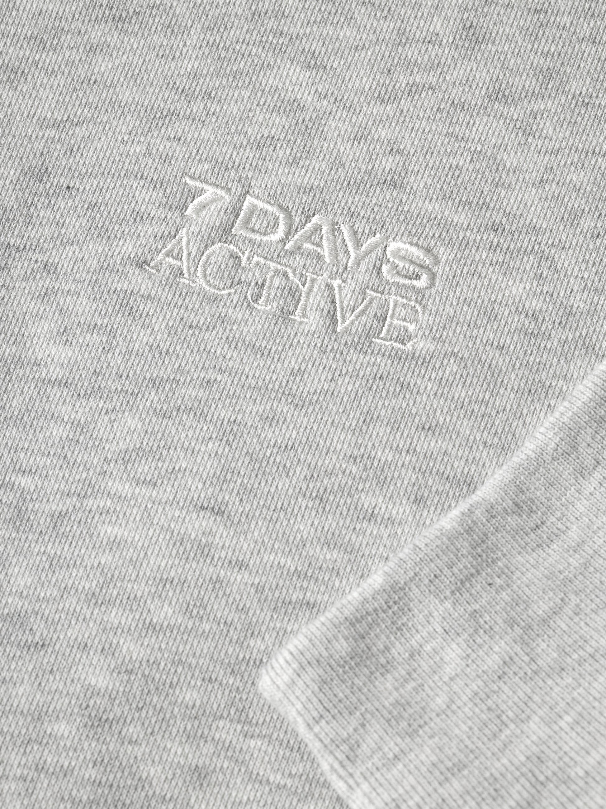 7 DAYS Organic Fitted Crewneck Sweatshirts 022 Heather Grey