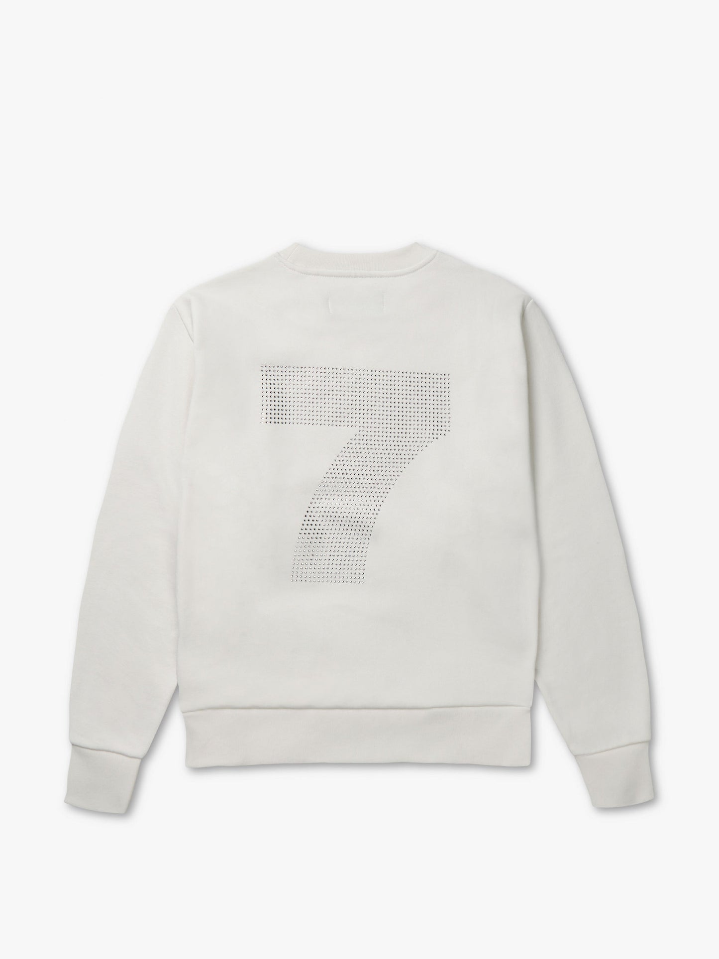7 DAYS Organic Fitted Crewneck Sweatshirts 050 White Alyssum