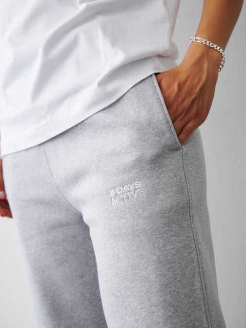 7 DAYS Organic Fitted Sweatpants Sweatpants 022 Heather Grey