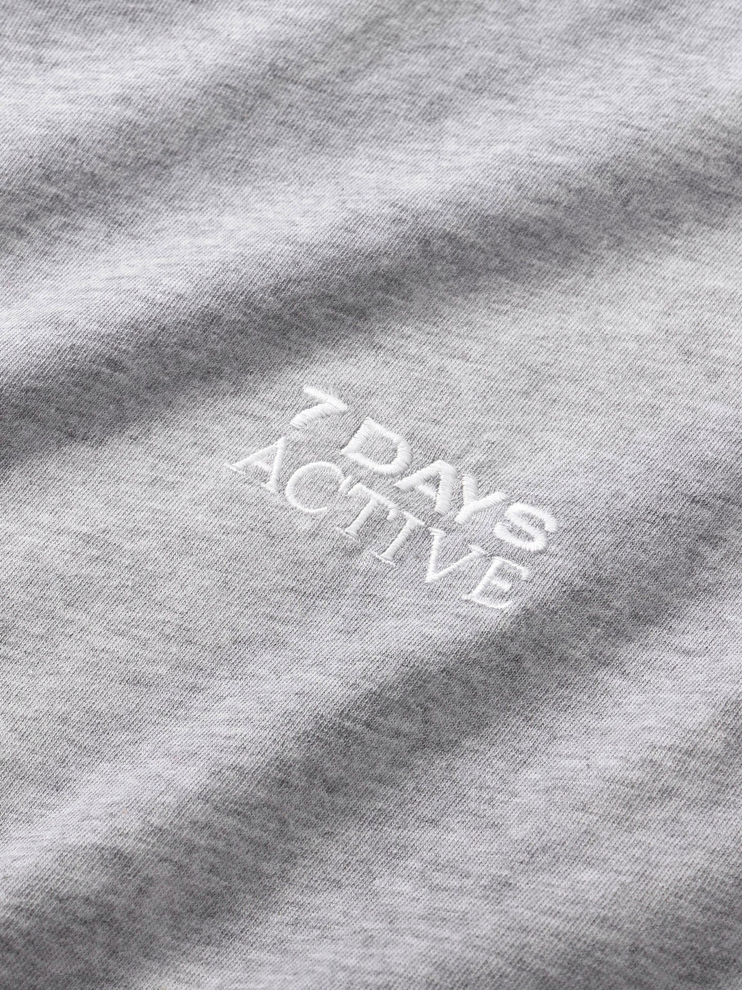 7 DAYS Organic Fitted Tee T-shirt S/S 022 Heather Grey