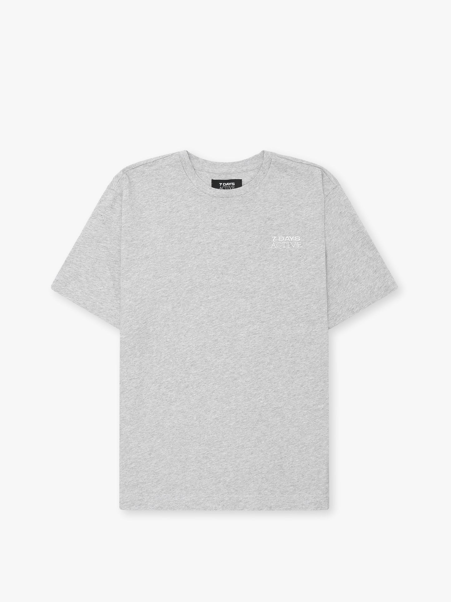 7 DAYS Organic Fitted Tee T-shirt S/S 022 Heather Grey