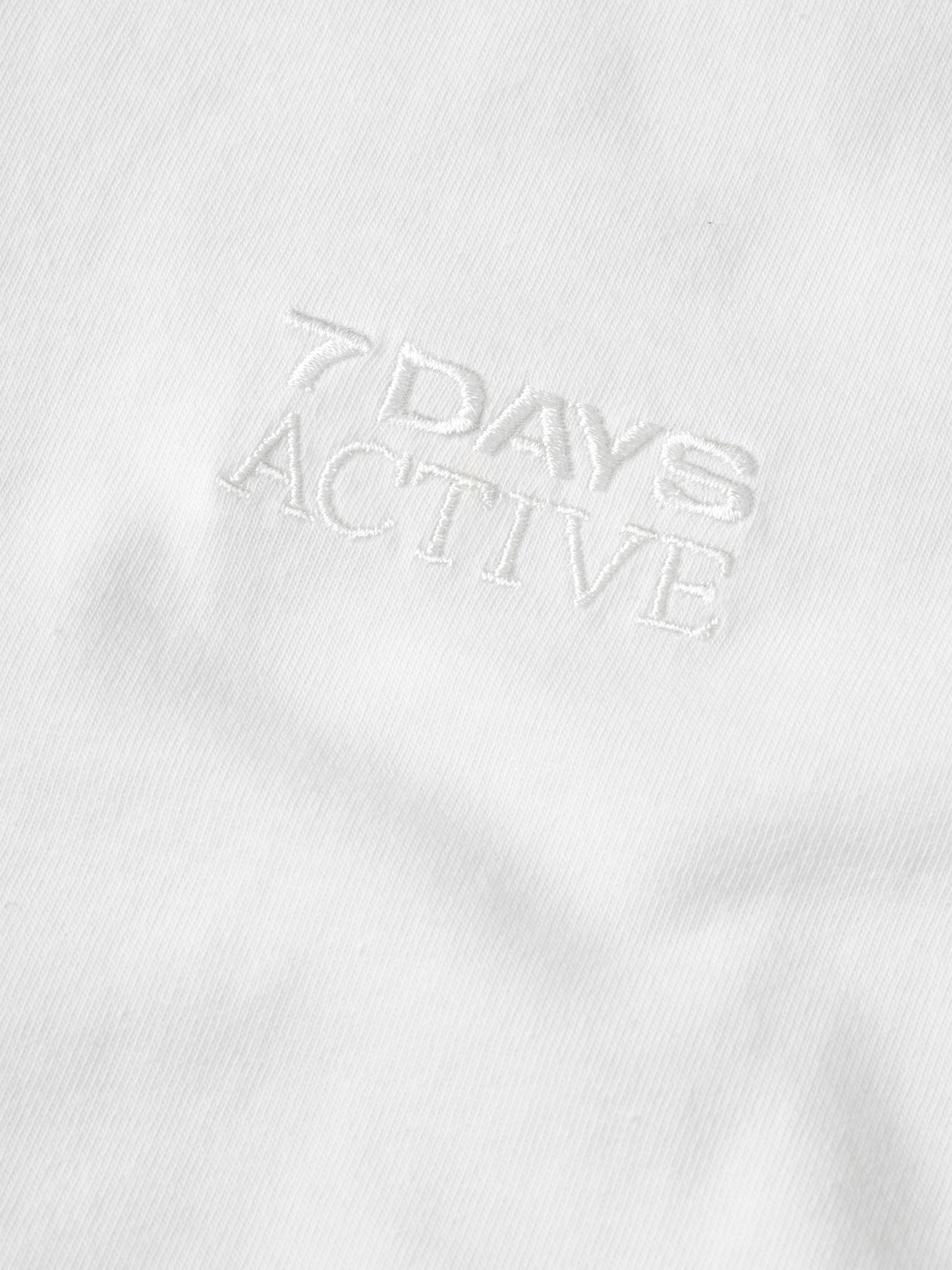 7 DAYS Organic Logo Fitted Tee T-shirt S/S 050 White Alyssum