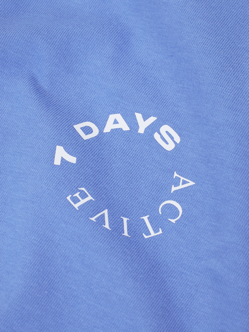 7 DAYS Organic Logo Tee T-shirt S/S 330 Baja Blue