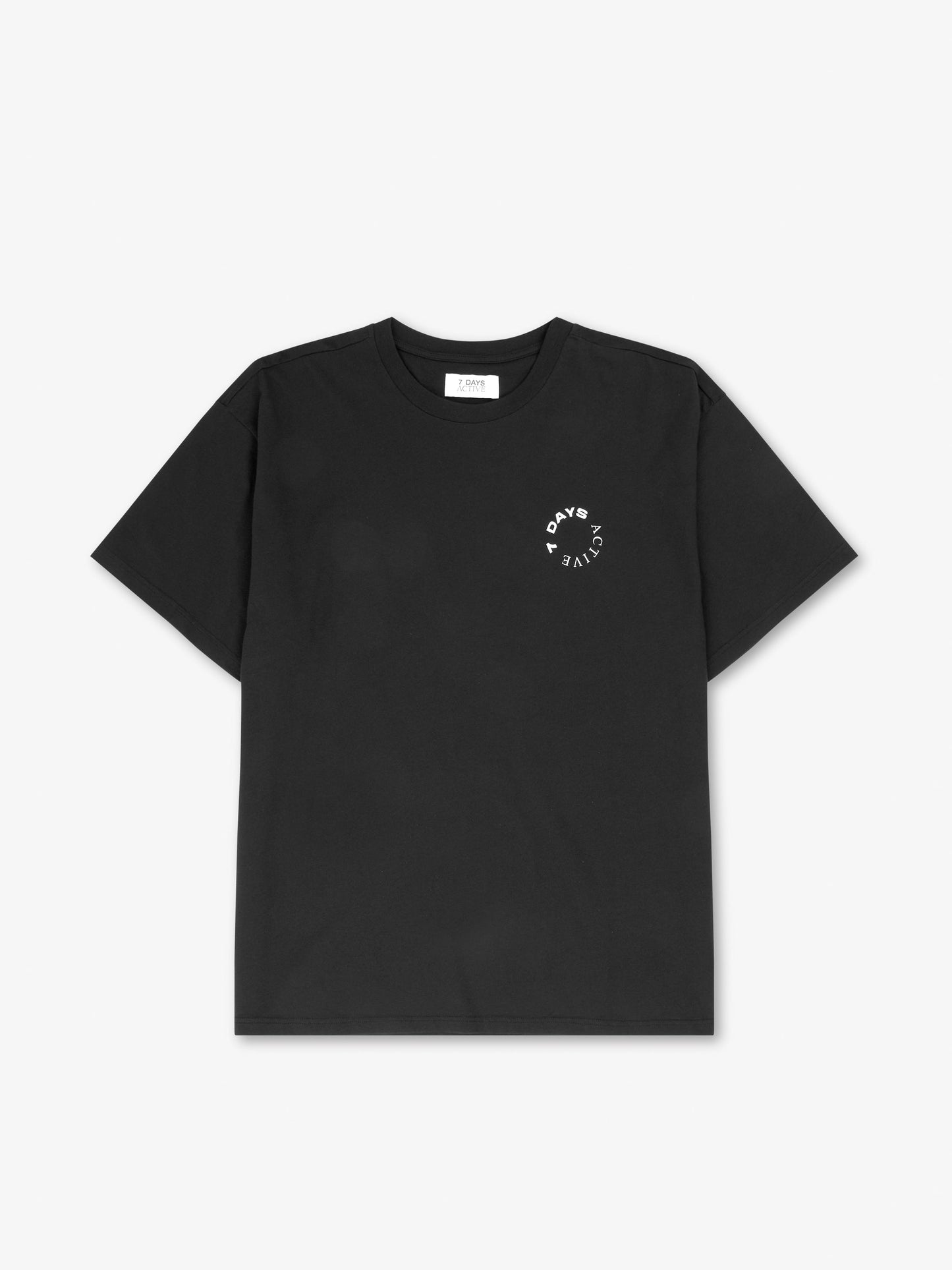 7 DAYS Organic Logo Tee T-shirt 001 Black