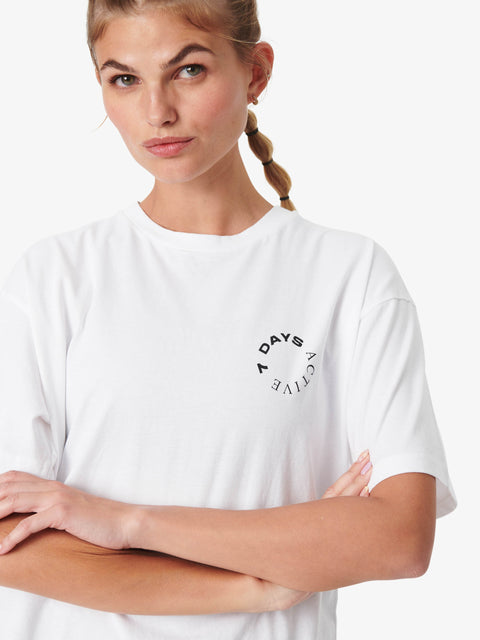 7 DAYS Organic Logo Tee T-shirt S/S 048 White