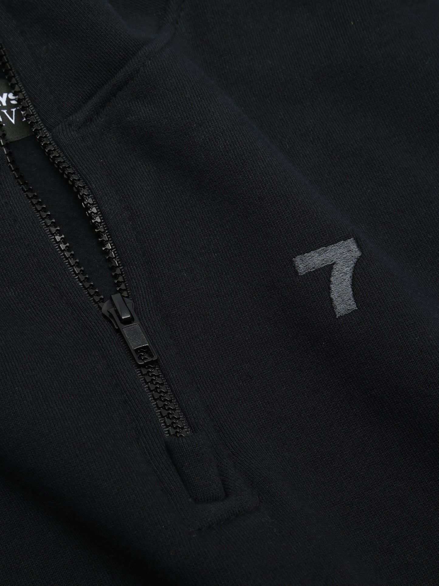 7 DAYS Organic Panelled Sweatshirt Sweatshirts 001 Black