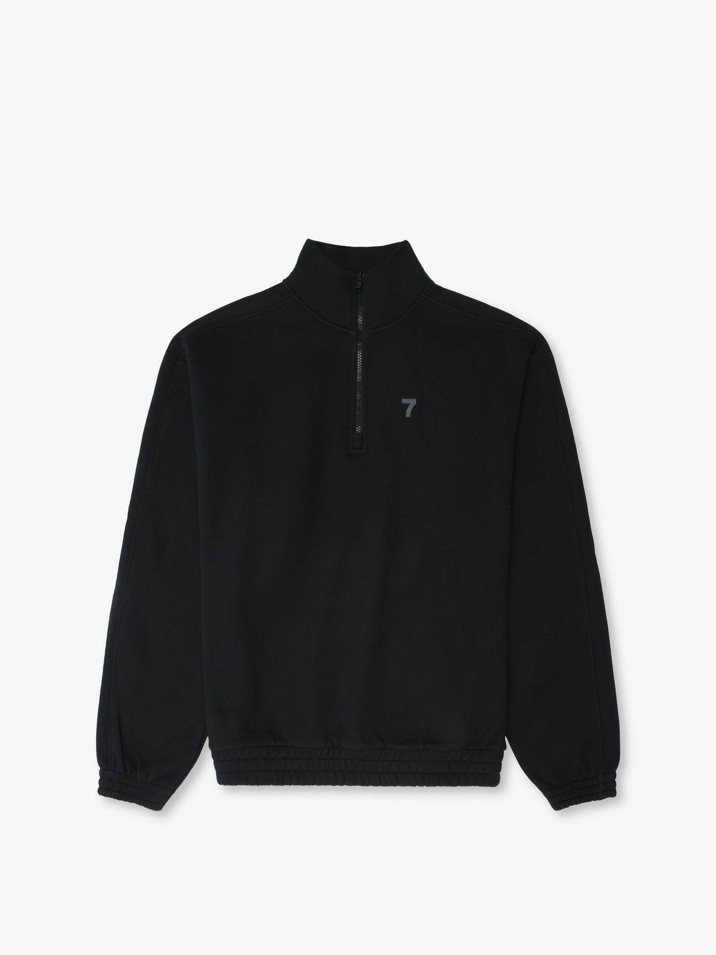 7 DAYS Organic Panelled Sweatshirt Sweatshirts 001 Black