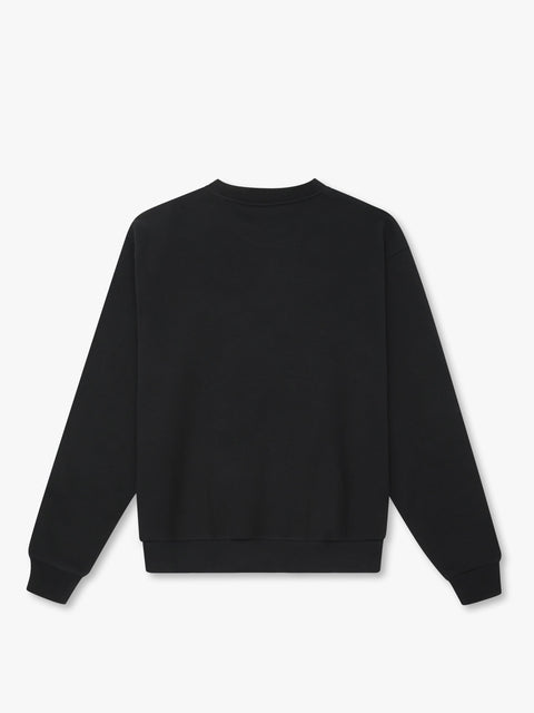 7 DAYS Organic Regular Crewneck Sweatshirts 001 Black