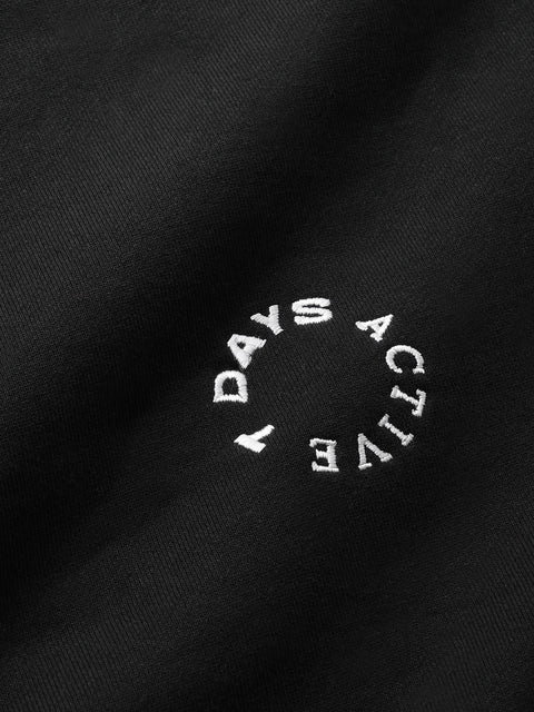 7 DAYS Organic Regular Crewneck Sweatshirts 001 Black