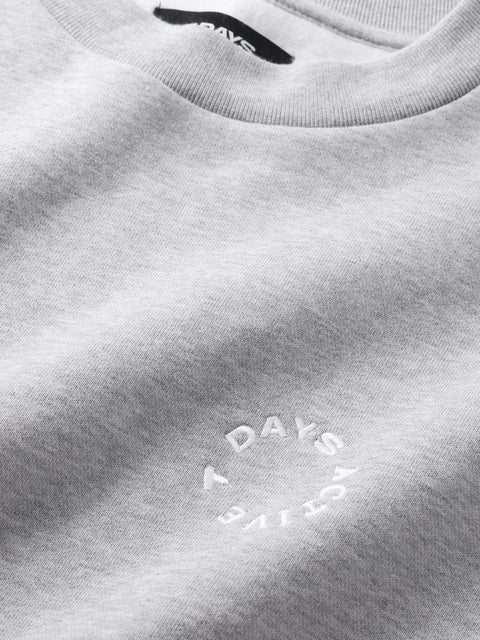 7 DAYS Organic Regular Crewneck Sweatshirts 022 Heather Grey