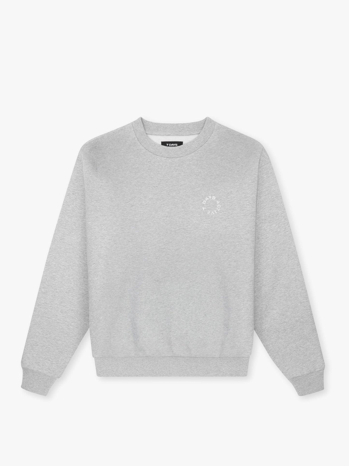 7 DAYS Organic Regular Crewneck Sweatshirts 022 Heather Grey