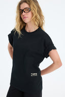 7 Days Active Organic Regular Field Tee T-shirt S/S 001 Black