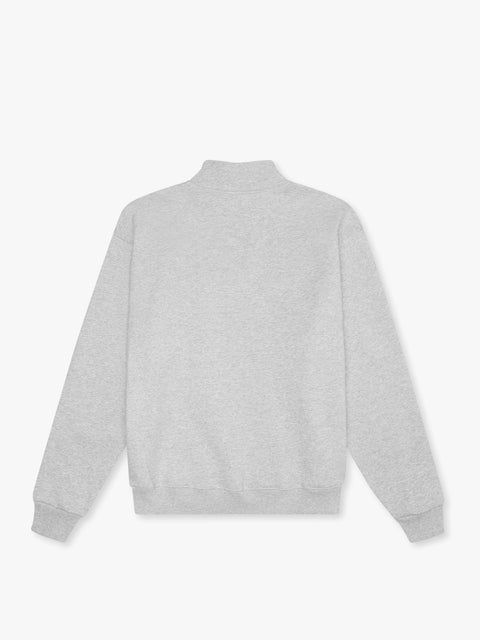 7 Days Active Organic Regular Half Zip Sweatshirts 022 Heather Grey