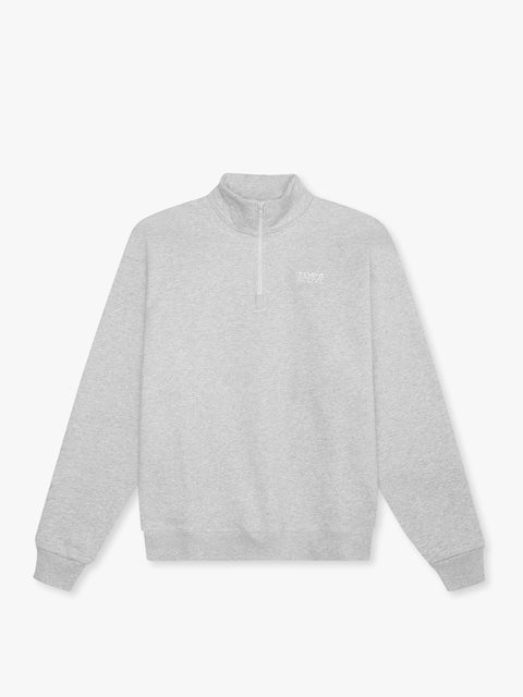 7 Days Active Organic Regular Half Zip Sweatshirts 022 Heather Grey