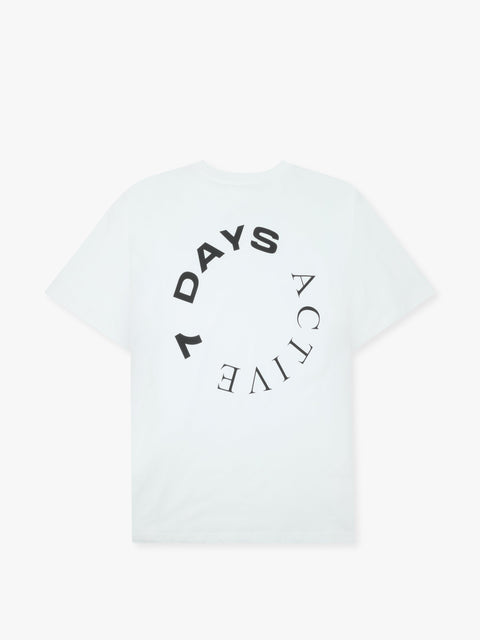 7 DAYS Organic Regular Logo Tee T-shirt S/S 049 Brilliant white