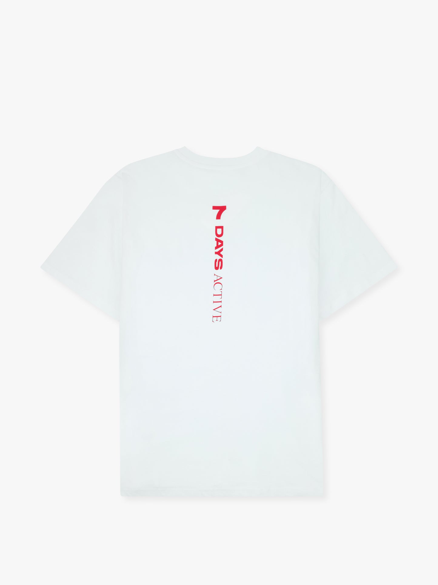 7 Days Active Organic Regular Logo Tee T-shirt S/S 850 White/Red