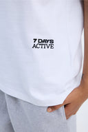 7 Days Active Organic Regular Skate Tee T-shirt S/S 049 Brilliant white