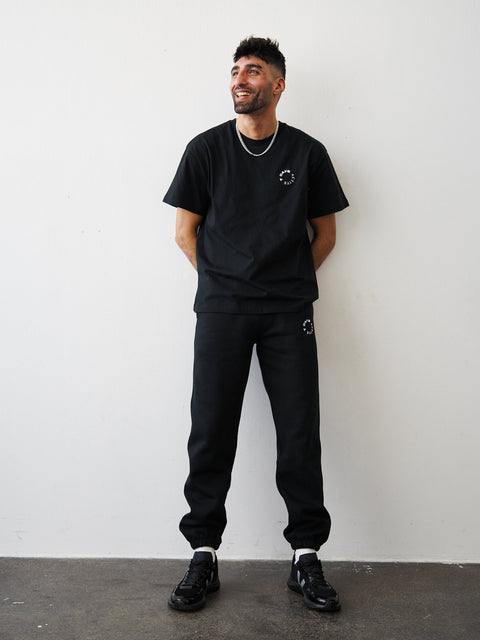 7 DAYS Organic Regular Sweatpants Sweatpants 001 Black