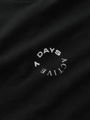 7 Days Active Organic Regular Tee T-shirt S/S 001 Black