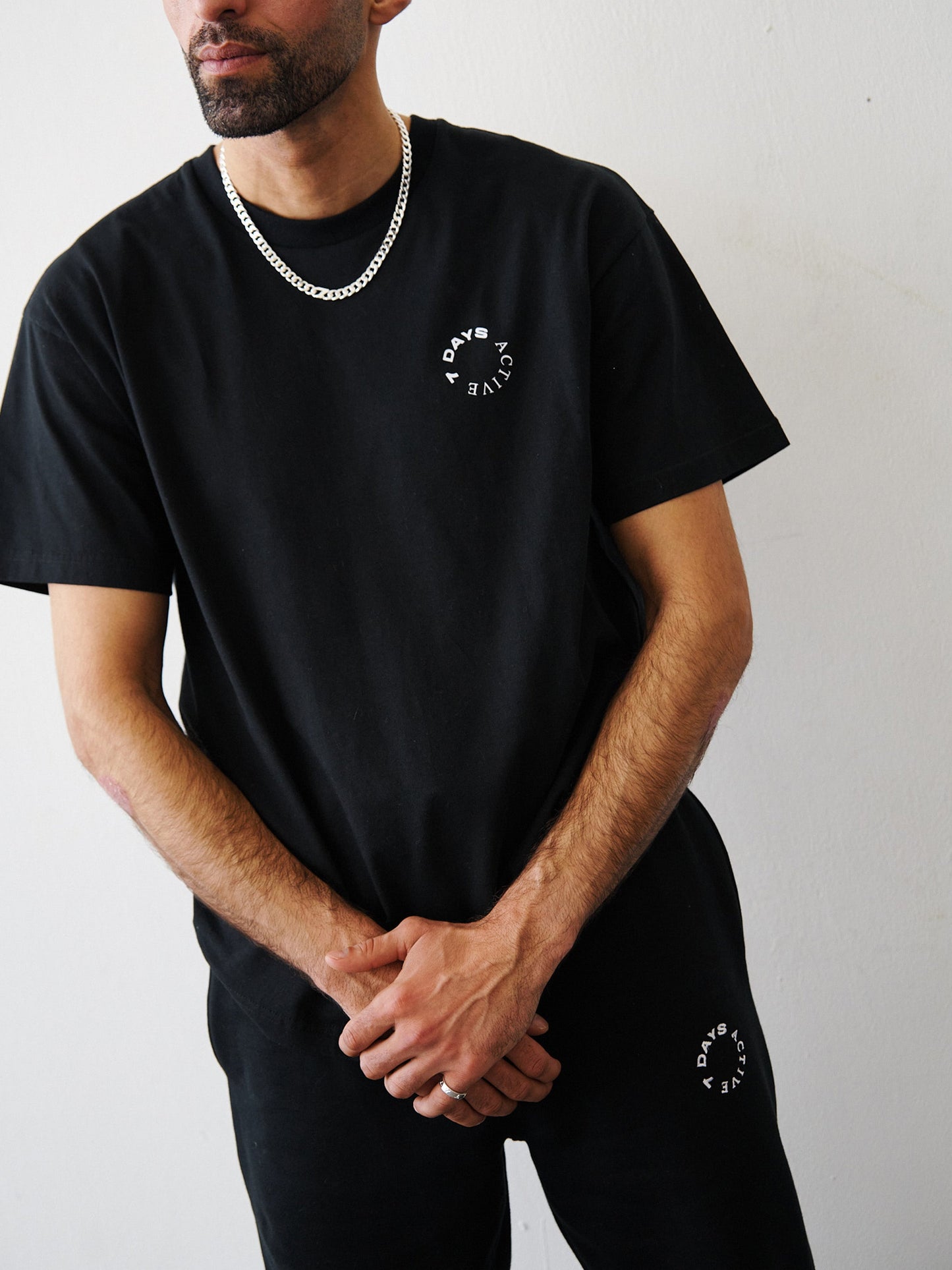 7 DAYS Organic Regular Tee T-shirt S/S 001 Black