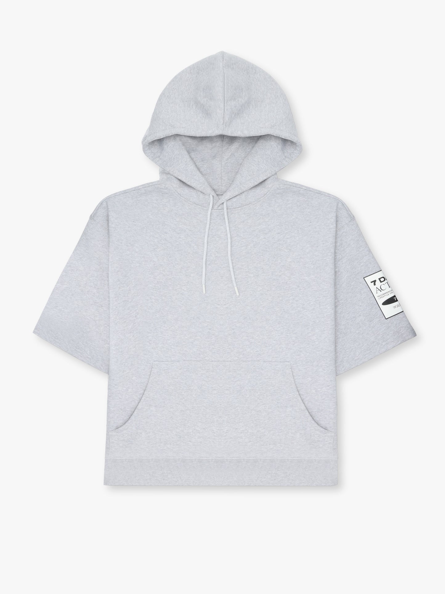 7 DAYS Organic Short Sleeve Hoodie Hoodie 022 Heather Grey