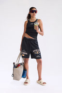 7 Days Active Organic Sweatshorts Sweatshorts 001 Black