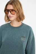 7 Days Active Regular Crewneck Sweatshirts 065 Dusty Green