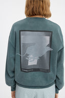 7 Days Active Regular Crewneck Sweatshirts 065 Dusty Green
