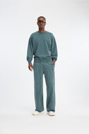 7 Days Active Regular Crewneck Sweatshirts 065 Dusty Green